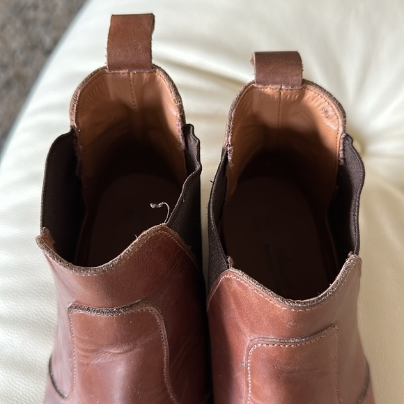 Brown leather flat boot, size 38/8, bought from the Thursday Co. Like new! - Picture 4 of 7
